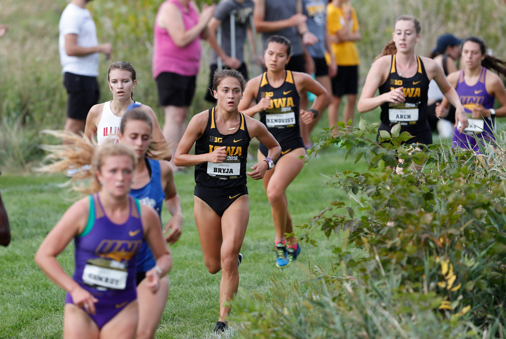 Kylie Latham during the Hawkeye Invitational Friday, August 31, 2018 at the Ashton Cross Country Course. (Brian Ray/hawkeyesports.com)