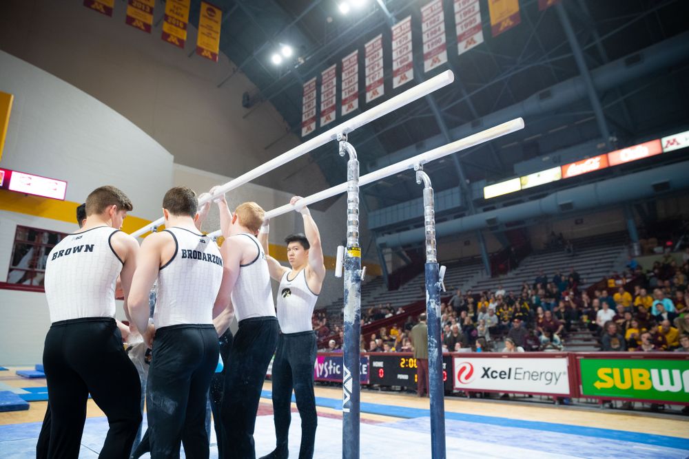 The Iowa Hawekeys against Minnesota and Penn State at the Maturi Pavilion Saturday, March 23, 2019 in Minneapolis, Minn. (C. Morgan Engel/Freelance)