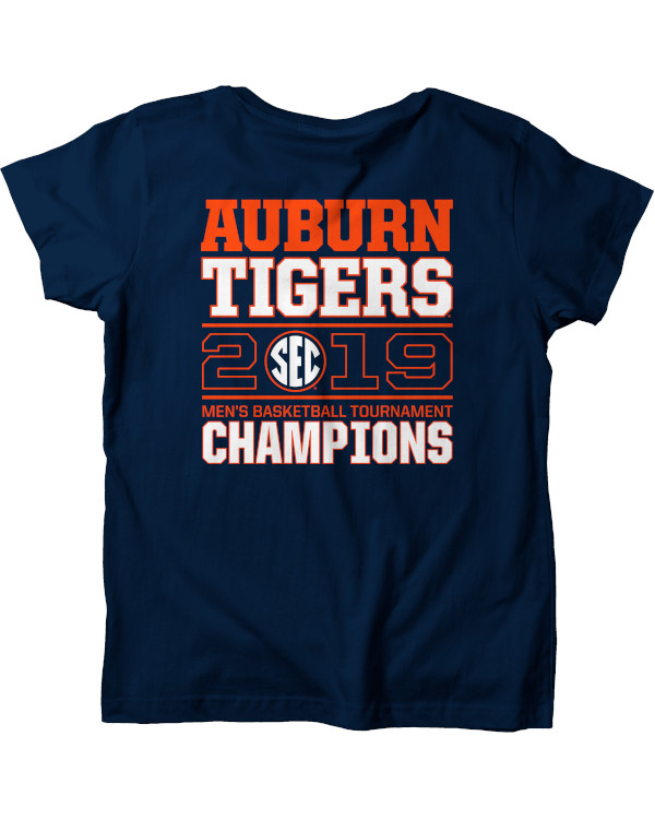 Auburn Tigers 2019 Sec Basketball Tournament Champs Classic Block