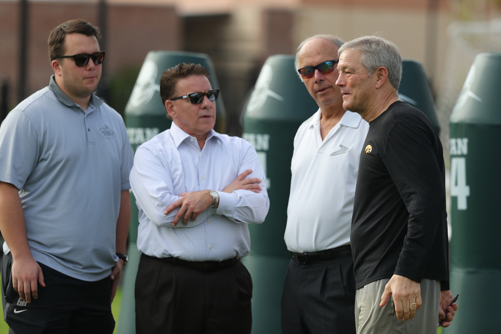 Iowa Hawkeyes head coach Kirk Ferentz during practice for the 2019 Outback Bowl Friday, December 28, 2018 at the University of Tampa. (Brian Ray/hawkeyesports.com)