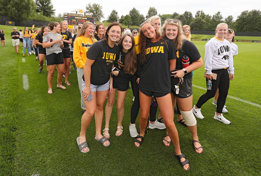 Student-athletes walk in the Parade of Champions during the Student-Athlete Kickoff at the Iowa Soccer Complex in Iowa City on Sunday, Aug 25, 2019. (Stephen Mally/hawkeyesports.com)