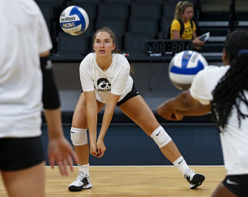 Iowa’s Blythe Rients (11) during Iowa Volleyball’s Media Day at Carver-Hawkeye Arena in Iowa City on Friday, Aug 23, 2019. (Stephen Mally/hawkeyesports.com)