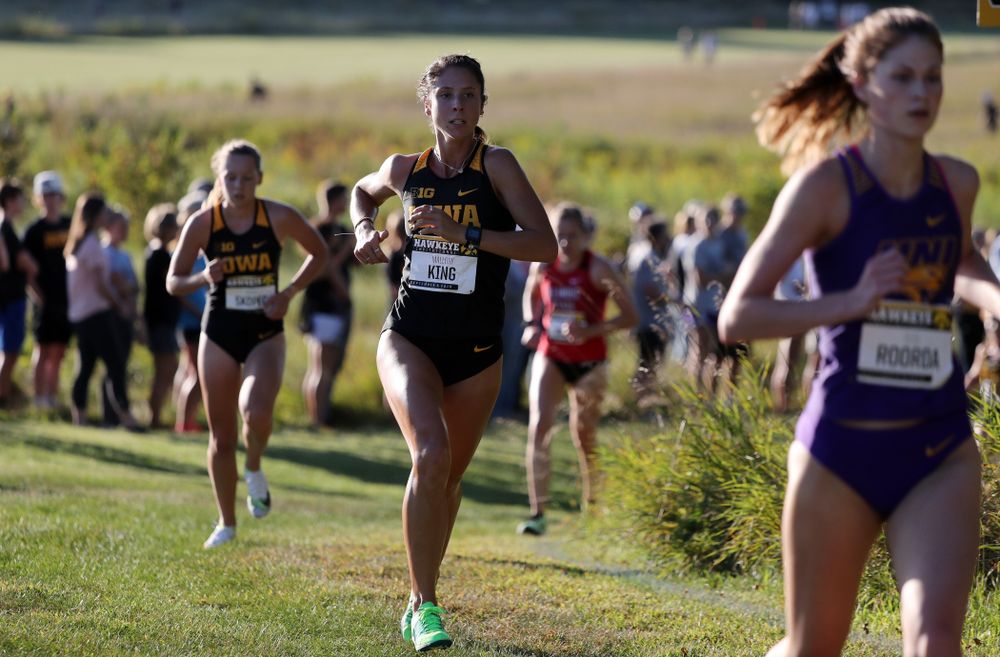IowaÕs Mallory King runs in the 2019 Hawkeye Invitational Friday, September 6, 2019 at the Ashton Cross Country Course. (Brian Ray/hawkeyesports.com)