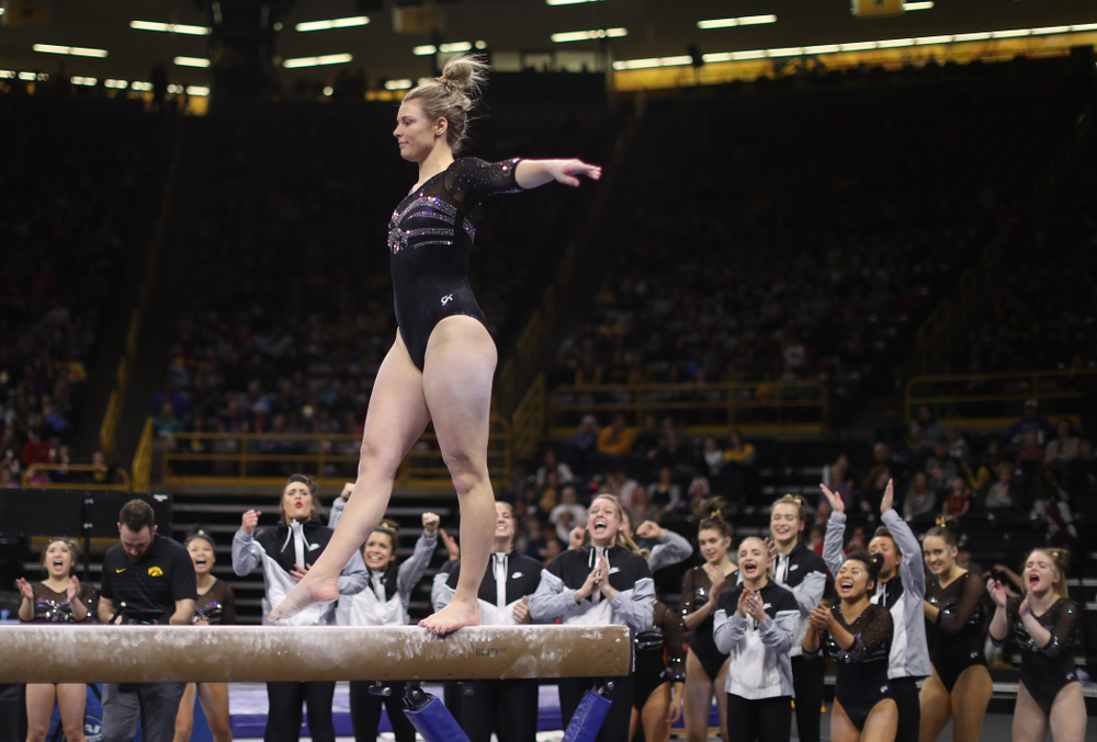The Iowa Hawkeyes against the Iowa State Cyclones Friday, March 1, 2019 at Carver-Hawkeye Arena. (Brian Ray/hawkeyesports.com)
