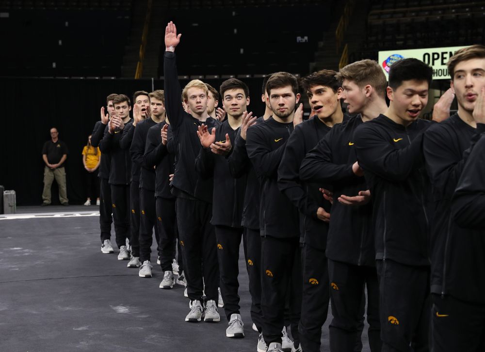 Iowa's Nick Merryman following their meet against the Ohio State Buckeyes Saturday, March 16, 2019 at Carver-Hawkeye Arena. (Brian Ray/hawkeyesports.com)
