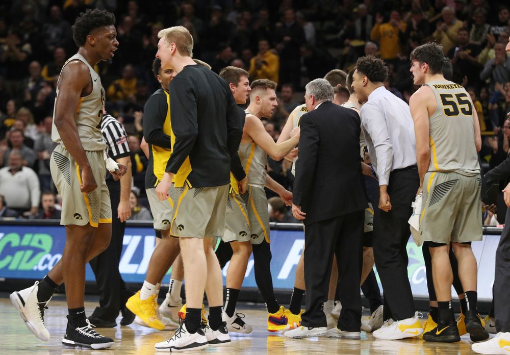 Iowa Hawkeyes guard Jordan Bohannon (3) against the Michigan State Spartans Thursday, January 24, 2019 at Carver-Hawkeye Arena. (Brian Ray/hawkeyesports.com)