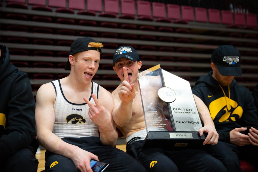 The Iowa Hawekeys against Minnesota and Penn State at the Maturi Pavilion Saturday, March 23, 2019 in Minneapolis, Minn. (C. Morgan Engel/Freelance)