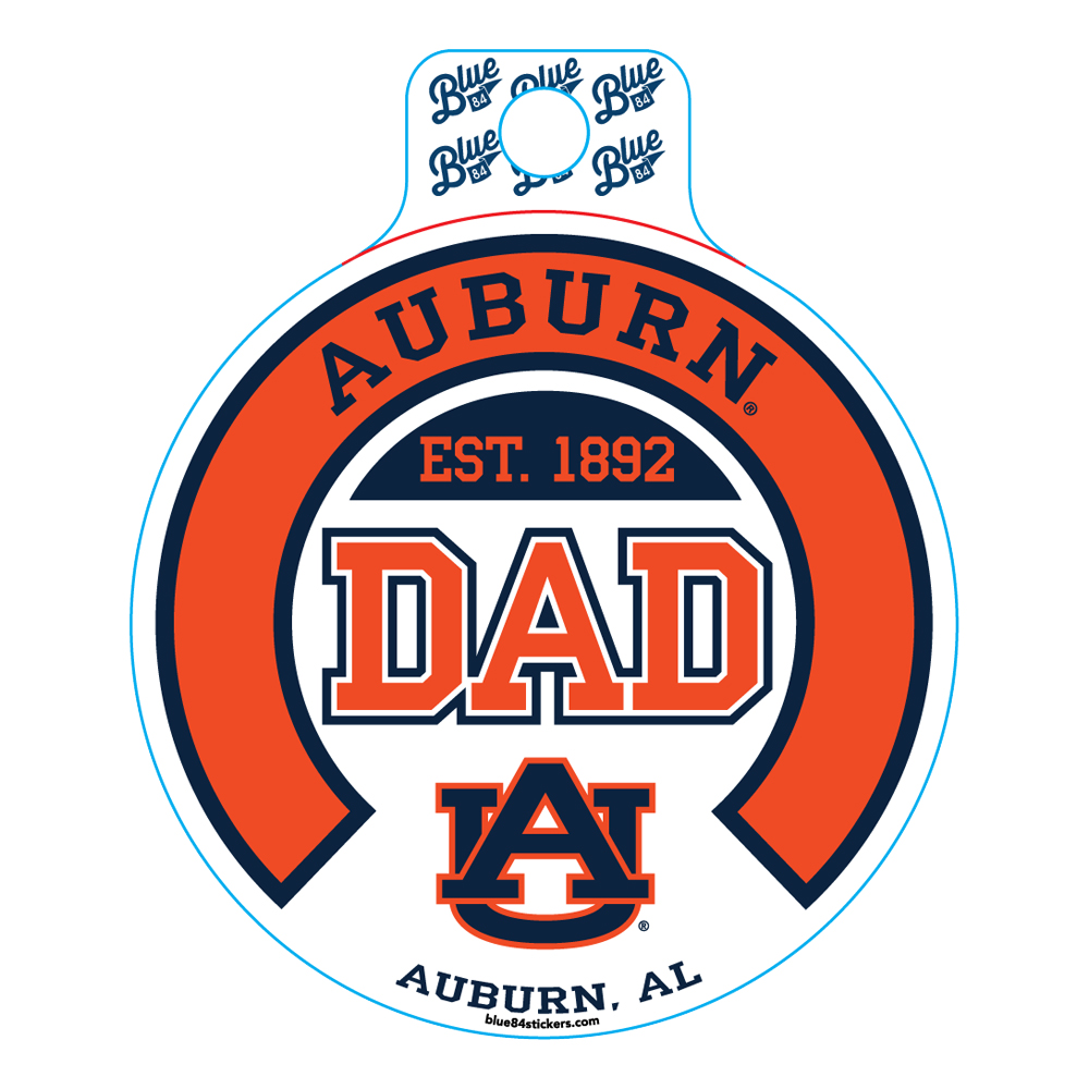 Auburn Tigers Dad Begetter State Screen Sticker Multi - The ...