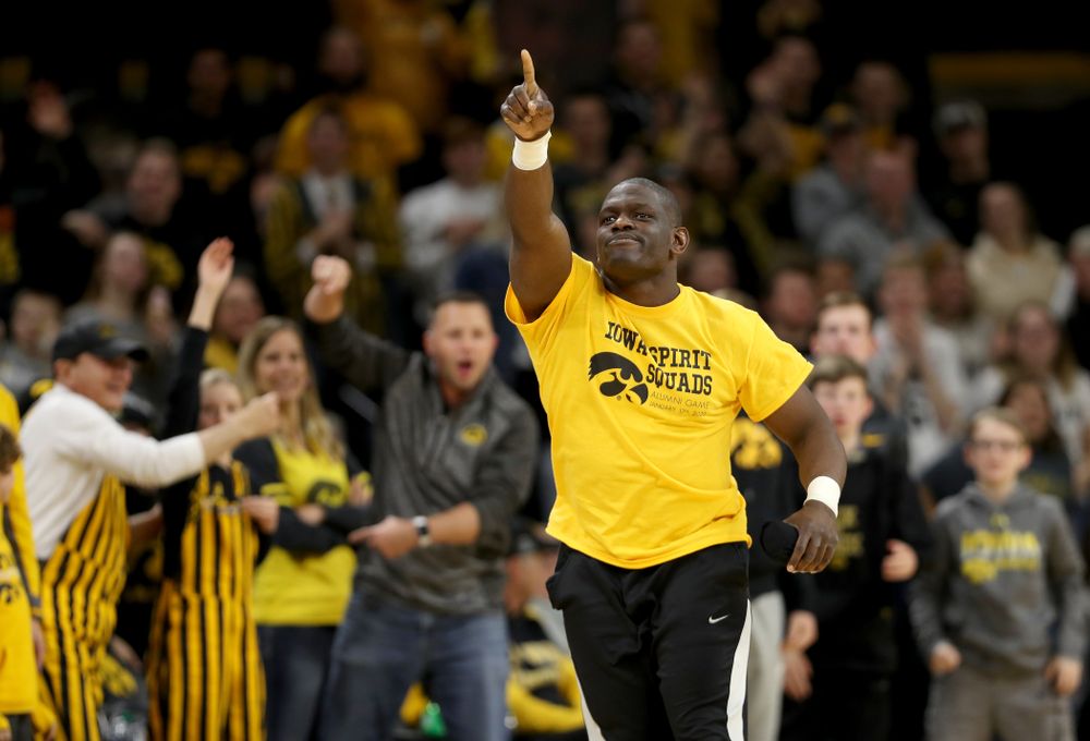 Oz against the Michigan Wolverines Friday, January 17, 2020 at Carver-Hawkeye Arena. (Brian Ray/hawkeyesports.com)