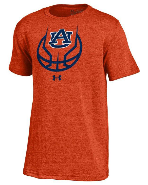 Auburn Tigers Under Armour Youth Spiked Basketball T Shirt The