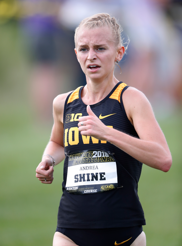 Andrea Shine during the Hawkeye Invitational Friday, August 31, 2018 at the Ashton Cross Country Course. (Brian Ray/hawkeyesports.com)