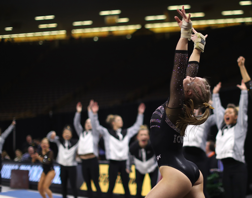 The Iowa Hawkeyes against the Iowa State Cyclones Friday, March 1, 2019 at Carver-Hawkeye Arena. (Brian Ray/hawkeyesports.com)
