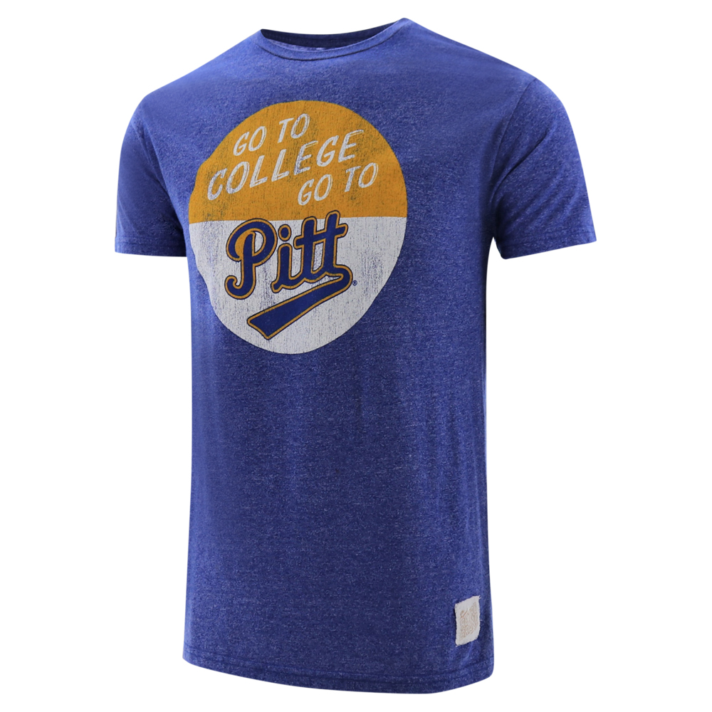 Pitt Panthers College Button Short Sleeve Mock Twist T-Shirt ...