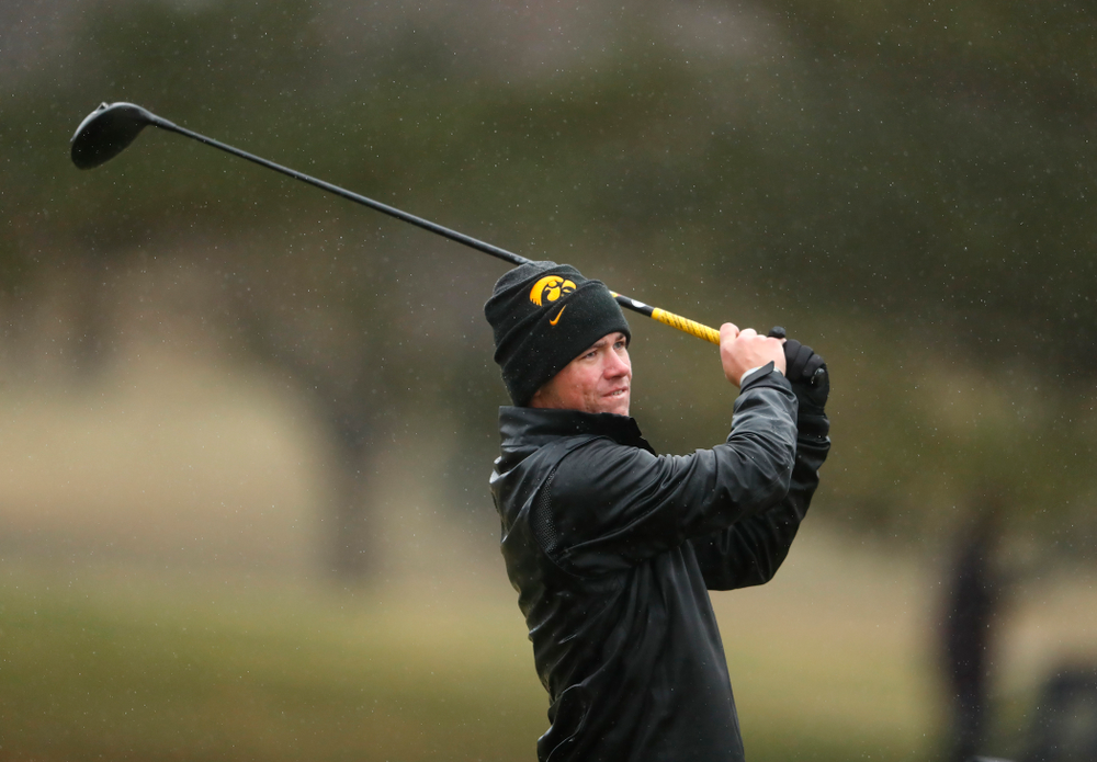Iowa's Alex Moorman during day two of the 2018 Hawkeye Invitational Friday, April 13, 2018 at Finkbine Golf Course. (Brian Ray/hawkeyesports.com)