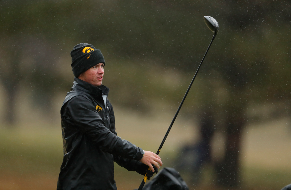 Iowa's Alex Moorman during day two of the 2018 Hawkeye Invitational Friday, April 13, 2018 at Finkbine Golf Course. (Brian Ray/hawkeyesports.com)