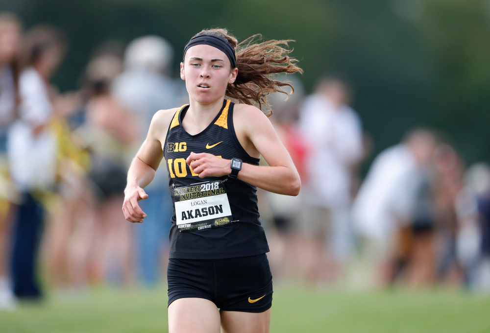 Logan Akason during the Hawkeye Invitational Friday, August 31, 2018 at the Ashton Cross Country Course. (Brian Ray/hawkeyesports.com)