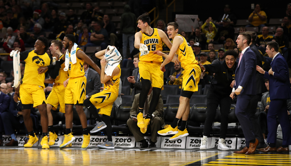 The Iowa Hawkeyes against the Savannah State Tigers Saturday, December 22, 2018 at Carver-Hawkeye Arena. (Brian Ray/hawkeyesports.com)