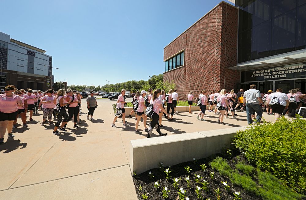 The Ladies Football Academy at the Hansen Football Performance Center in Iowa City on Saturday, Jun 8, 2019. (Stephen Mally/hawkeyesports.com)