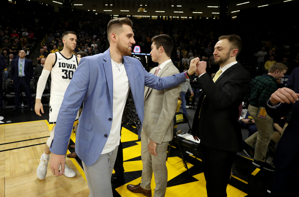 Iowa Hawkeyes guard Jordan Bohannon (3) against the Purdue Boilermakers Tuesday, March 3, 2020 at Carver-Hawkeye Arena. (Brian Ray/hawkeyesports.com)