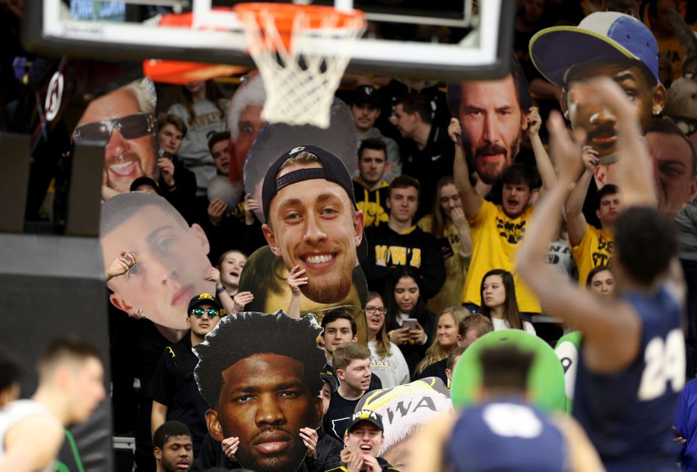 The Hawks Nest against Penn State Saturday, February 29, 2020 at Carver-Hawkeye Arena. (Brian Ray/hawkeyesports.com)
