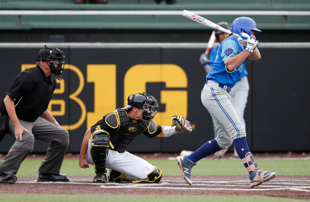 Austin Martin against the Ontario Blue Jays Friday, September 21, 2018 at Duane Banks Field. (Brian Ray/hawkeyesports.com)