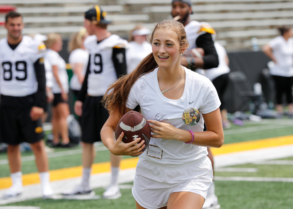 The 2018 Iowa Ladies Football Academy Saturday, June 9, 2018 at Kinnick Stadium. (Brian Ray/hawkeyesports.com)