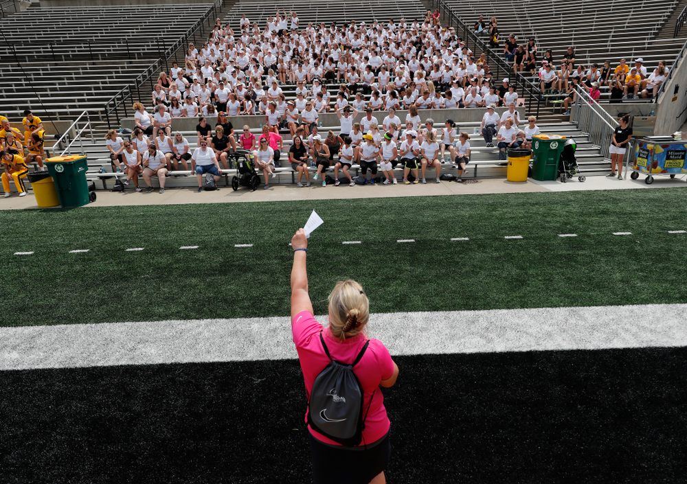 The 2018 Iowa Ladies Football Academy Saturday, June 9, 2018 at Kinnick Stadium. (Brian Ray/hawkeyesports.com)