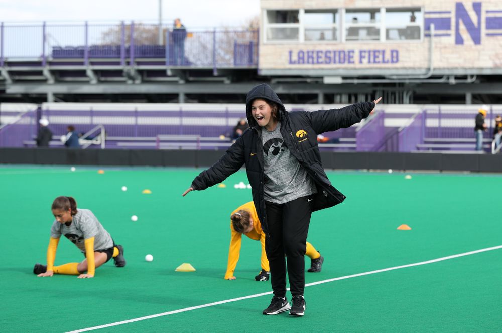 Iowa Hawkeyes Grace McGuire (62) against the Michigan Wolverines in the semi-finals of the Big Ten Tournament Friday, November 2, 2018 at Lakeside Field on the campus of Northwestern University in Evanston, Ill. (Brian Ray/hawkeyesports.com)