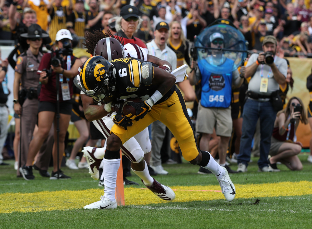 Iowa Hawkeyes wide receiver Ihmir Smith-Marsette (6) during their Outback Bowl Tuesday, January 1, 2019 at Raymond James Stadium in Tampa, FL. (Brian Ray/hawkeyesports.com)