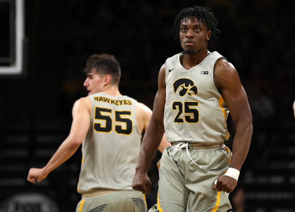 Iowa Hawkeyes forward Tyler Cook (25) against the Iowa State Cyclones in the Iowa Corn Cy-Hawk Series Thursday, December 6, 2018 at Carver-Hawkeye Arena. (Brian Ray/hawkeyesports.com)