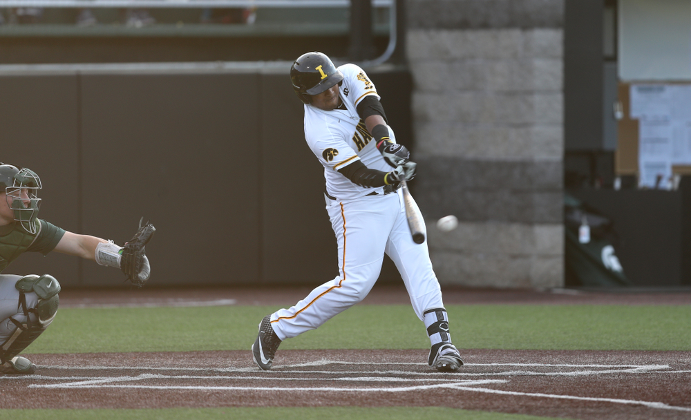 Iowa Hawkeyes Izaya Fullard (20) against the Michigan State Spartans Friday, May 10, 2019 at Duane Banks Field. (Brian Ray/hawkeyesports.com)