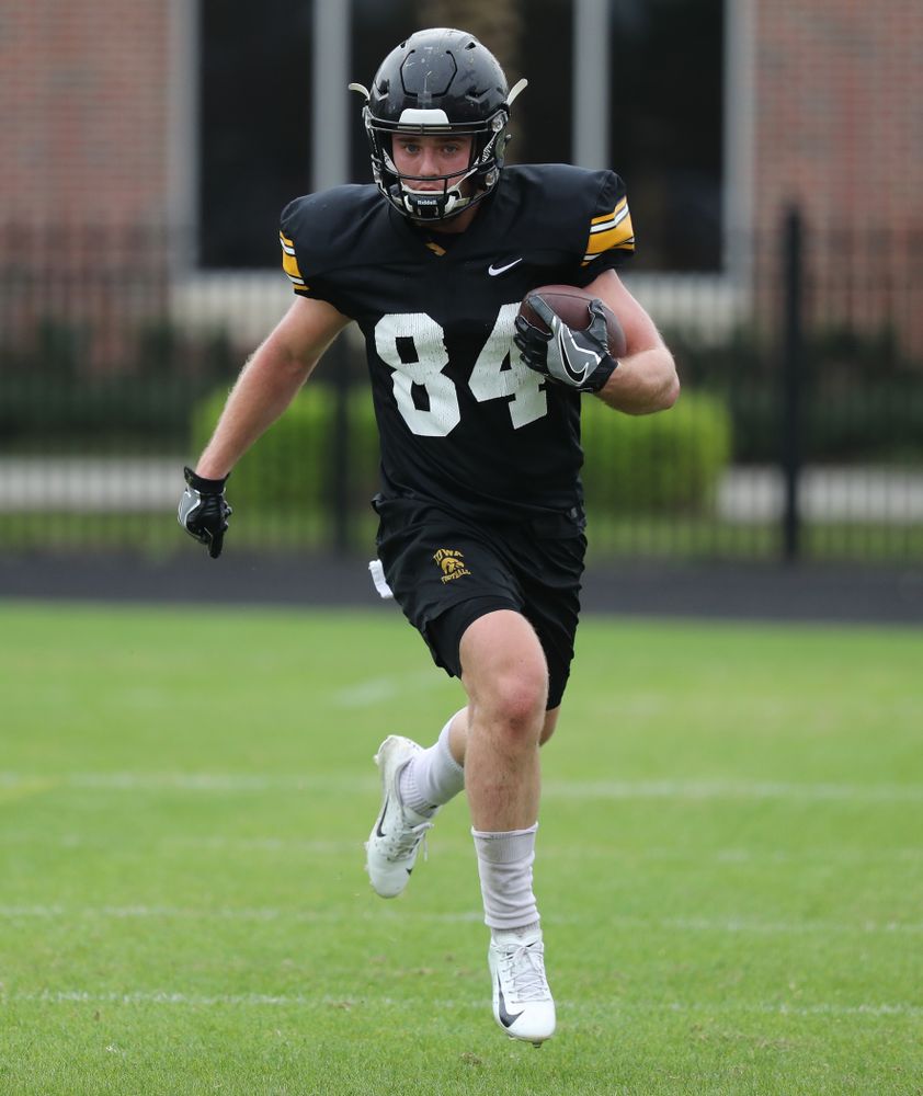 Iowa Hawkeyes wide receiver Nick Easley (84) as the team prepares for the Outback Bowl Saturday, December 29, 2018 at Tampa University. (Brian Ray/hawkeyesports.com)