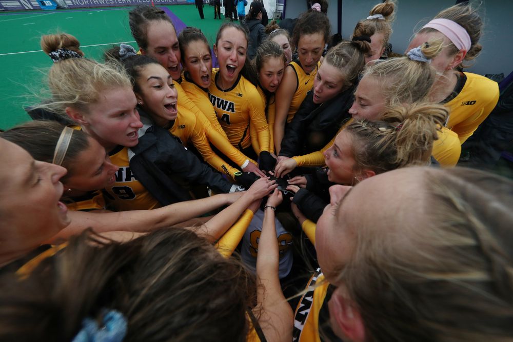 The Iowa Hawkeyes against Maryland during the championship game of the Big Ten Tournament Sunday, November 4, 2018 at Lakeside Field in Evanston, Ill. (Brian Ray/hawkeyesports.com)
