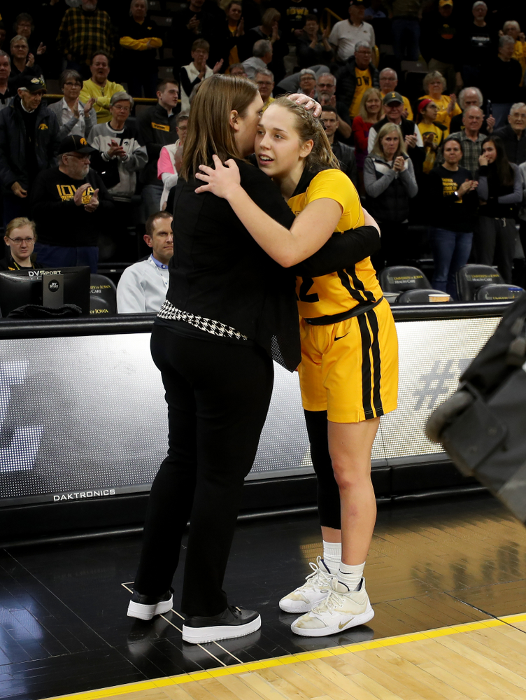 Iowa Hawkeyes guard Kathleen Doyle (22) against the Minnesota Golden Gophers Thursday, February 27, 2020 at Carver-Hawkeye Arena. (Brian Ray/hawkeyesports.com)