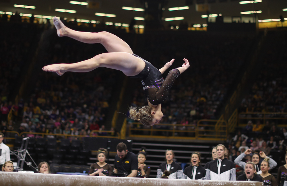 The Iowa Hawkeyes against the Iowa State Cyclones Friday, March 1, 2019 at Carver-Hawkeye Arena. (Brian Ray/hawkeyesports.com)
