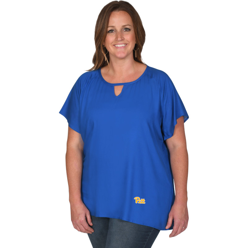 Pitt Panthers Ug Apparel Plus Raglan Tunic - Pittsburgh Panthers