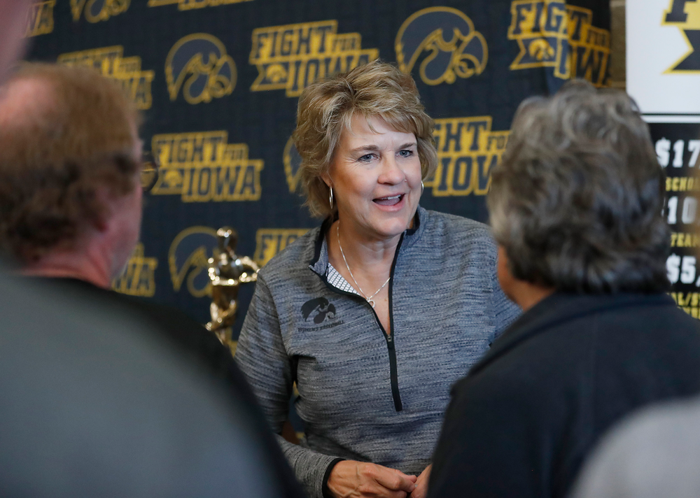 Lisa Bluder -- Hawkeye Fan Event at the Quad-Cities Waterfront Convention Center in Bettendorf, Iowa, on May 15, 2019.