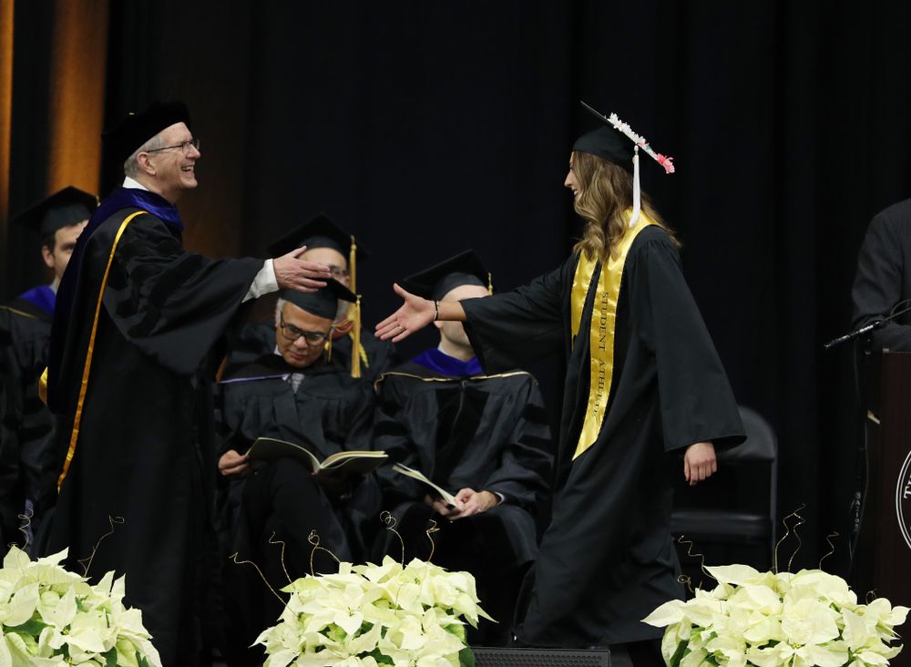 Iowa Volleyball's Kasey Reuter during the Fall Commencement Ceremony Saturday, December 15, 2018 at Carver-Hawkeye Arena. (Brian Ray/hawkeyesports.com)