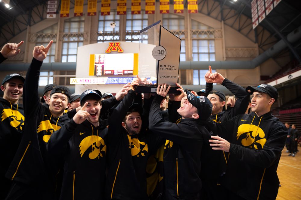 The Iowa Hawekeys against Minnesota and Penn State at the Maturi Pavilion Saturday, March 23, 2019 in Minneapolis, Minn. (C. Morgan Engel/Freelance)