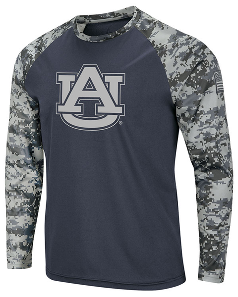 Auburn Tigers Long Sleeve Raglan Operation Hat Trick Camo T-Shirt - The ...
