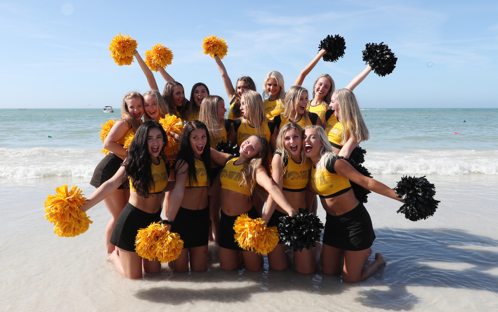 The Iowa Dance Team during the Outback Bowl Beach Day Sunday, December 30, 2018 at Clearwater Beach. (Brian Ray/hawkeyesports.com)