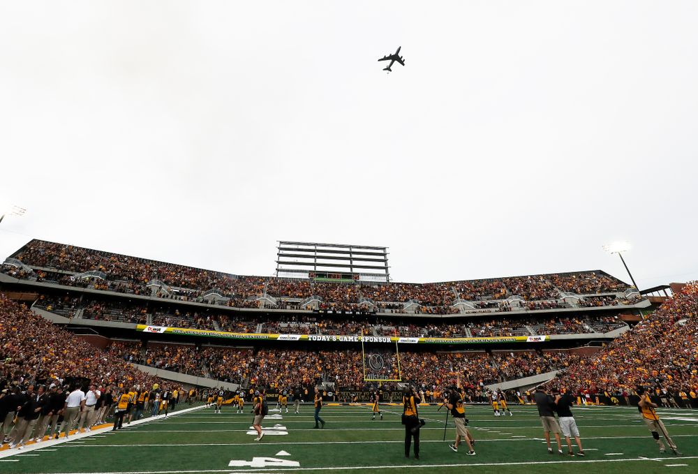 A KF-135 Stratotanker before the Iowa Hawkeyes game against the Iowa State Cyclones Saturday, September 8, 2018 at Kinnick Stadium. (Brian Ray/hawkeyesports.com)
