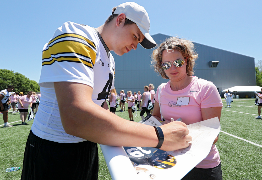 The Ladies Football Academy at the Hansen Football Performance Center in Iowa City on Saturday, Jun 8, 2019. (Stephen Mally/hawkeyesports.com)