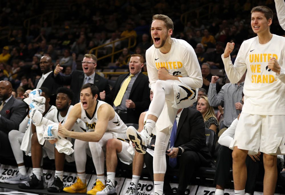 Iowa Hawkeyes forward Riley Till (20) against UW Green Bay Sunday, November 11, 2018 at Carver-Hawkeye Arena. (Brian Ray/hawkeyesports.com)