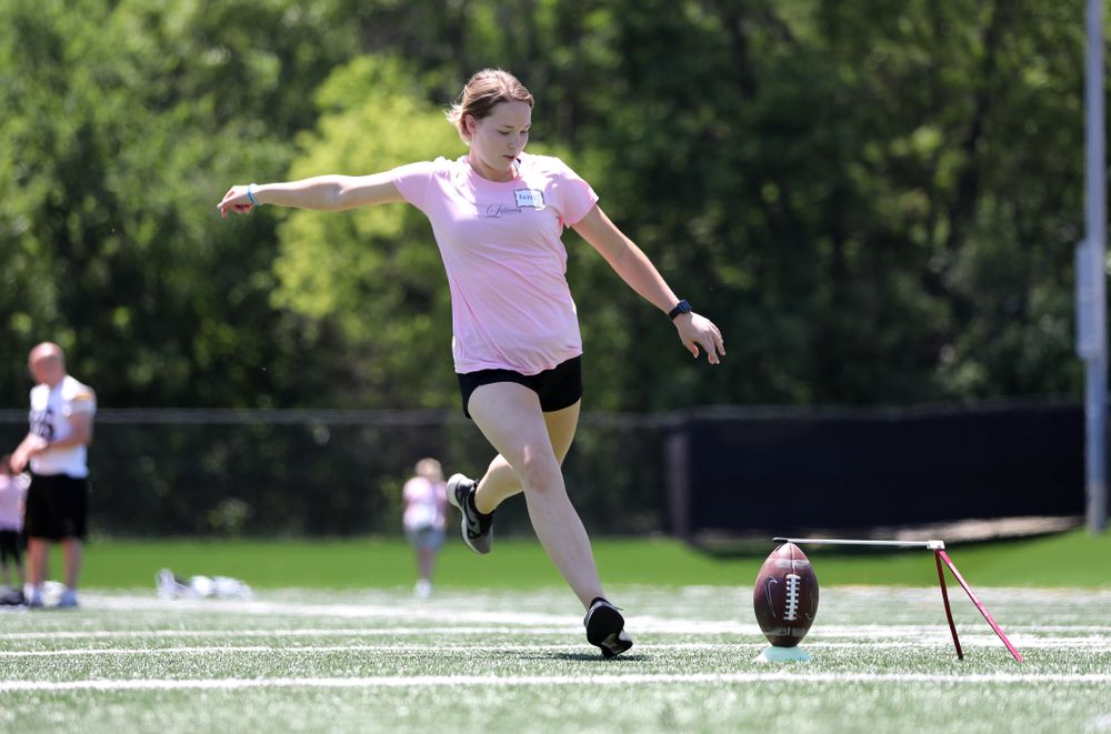 The 2019 Iowa Ladies Football Academy Saturday, June 8, 2019 at Kinnick Stadium. (Brian Ray/hawkeyesports.com)