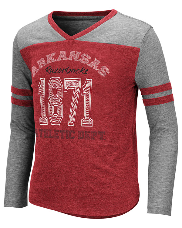 Arkansas Razorbacks Hello Nurse Girls Long Sleeve T Shirt