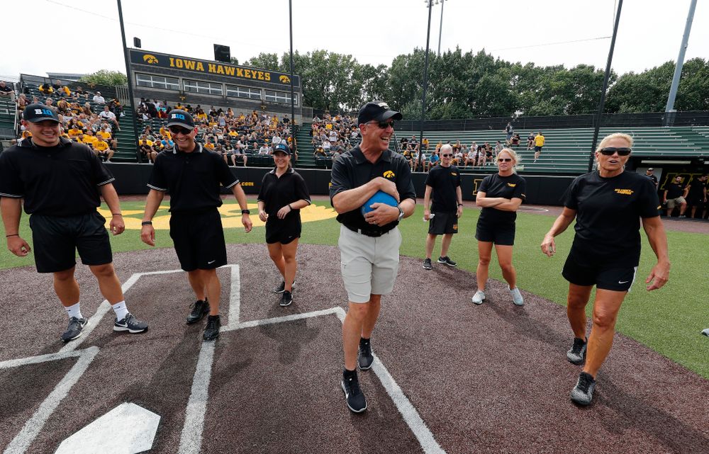Athletics Director Gay Barta during the Iowa Student Athlete Kickoff Kickball game Sunday, August 19, 2018 at Duane Banks Field. (Brian Ray/hawkeyesports.com)