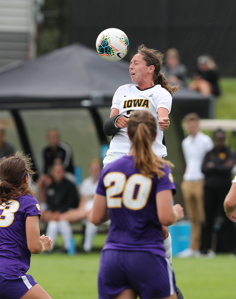 Iowa Hawkeyes midfielder Josie Durr (25) during a 6-1 win over Northern Iowa Sunday, August 25, 2019 at the Iowa Soccer Complex. (Brian Ray/hawkeyesports.com)