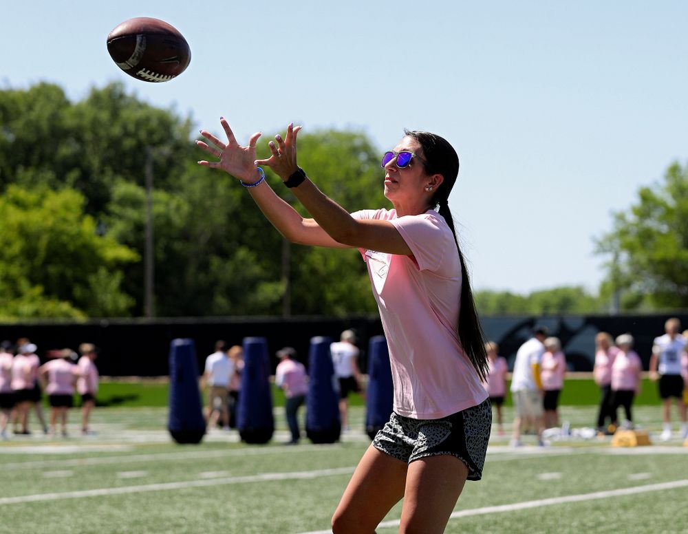 The Ladies Football Academy at the Hansen Football Performance Center in Iowa City on Saturday, Jun 8, 2019. (Stephen Mally/hawkeyesports.com)