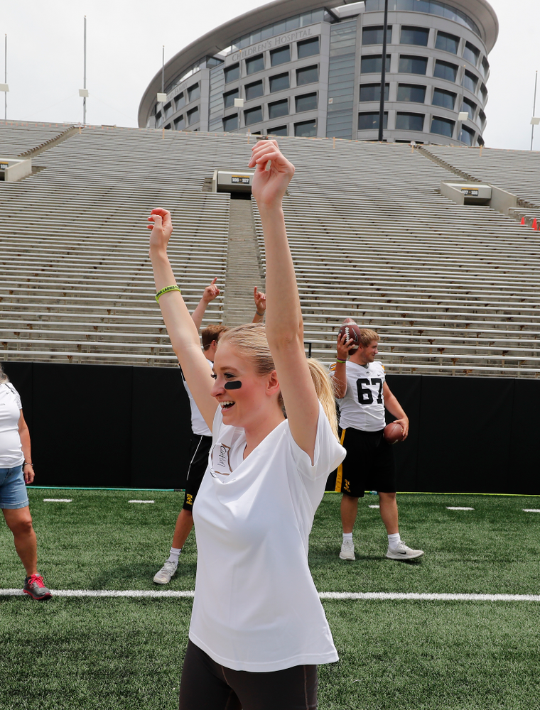 The 2018 Iowa Ladies Football Academy Saturday, June 9, 2018 at Kinnick Stadium. (Brian Ray/hawkeyesports.com)